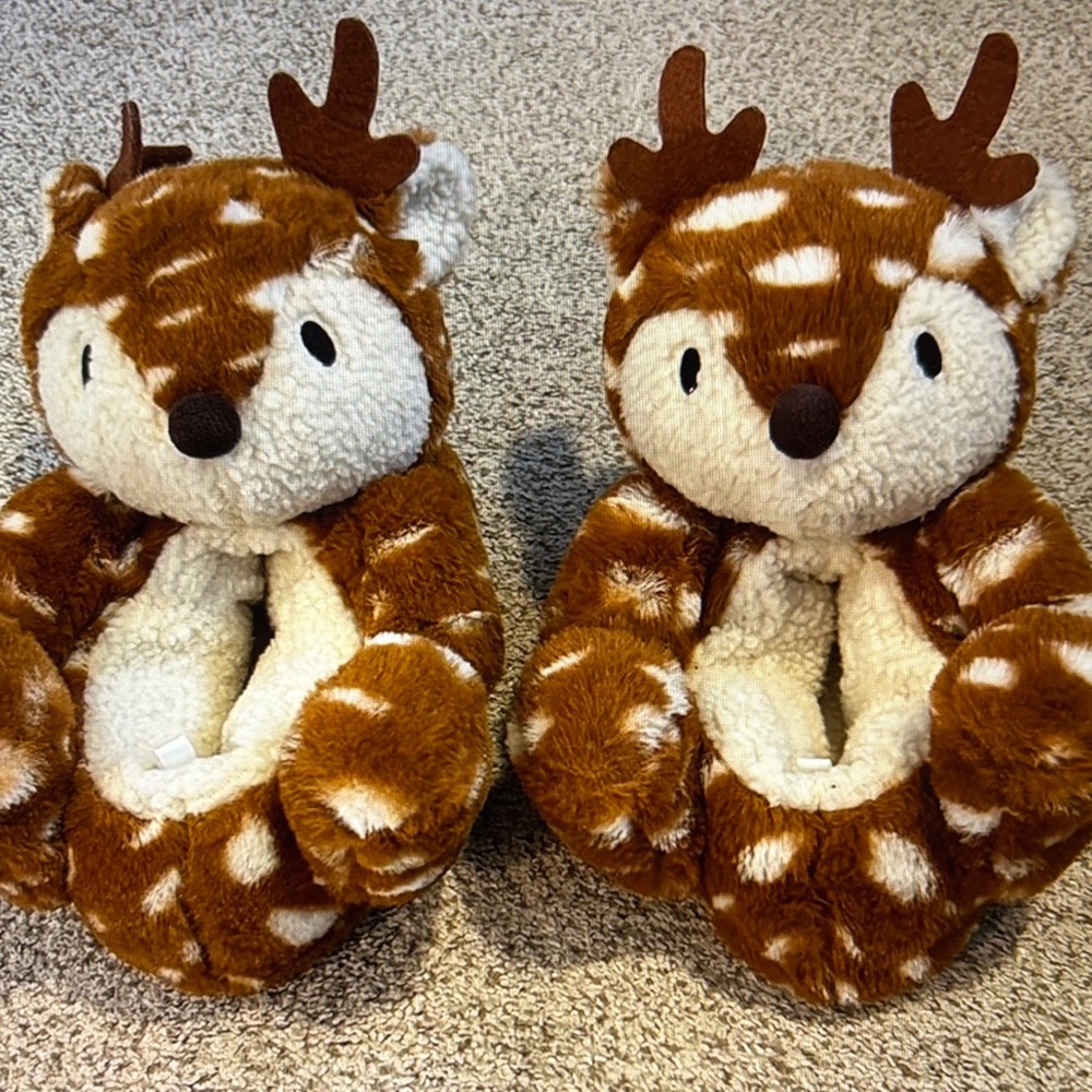 GAP Kids Reindeer Slippers, 12-13